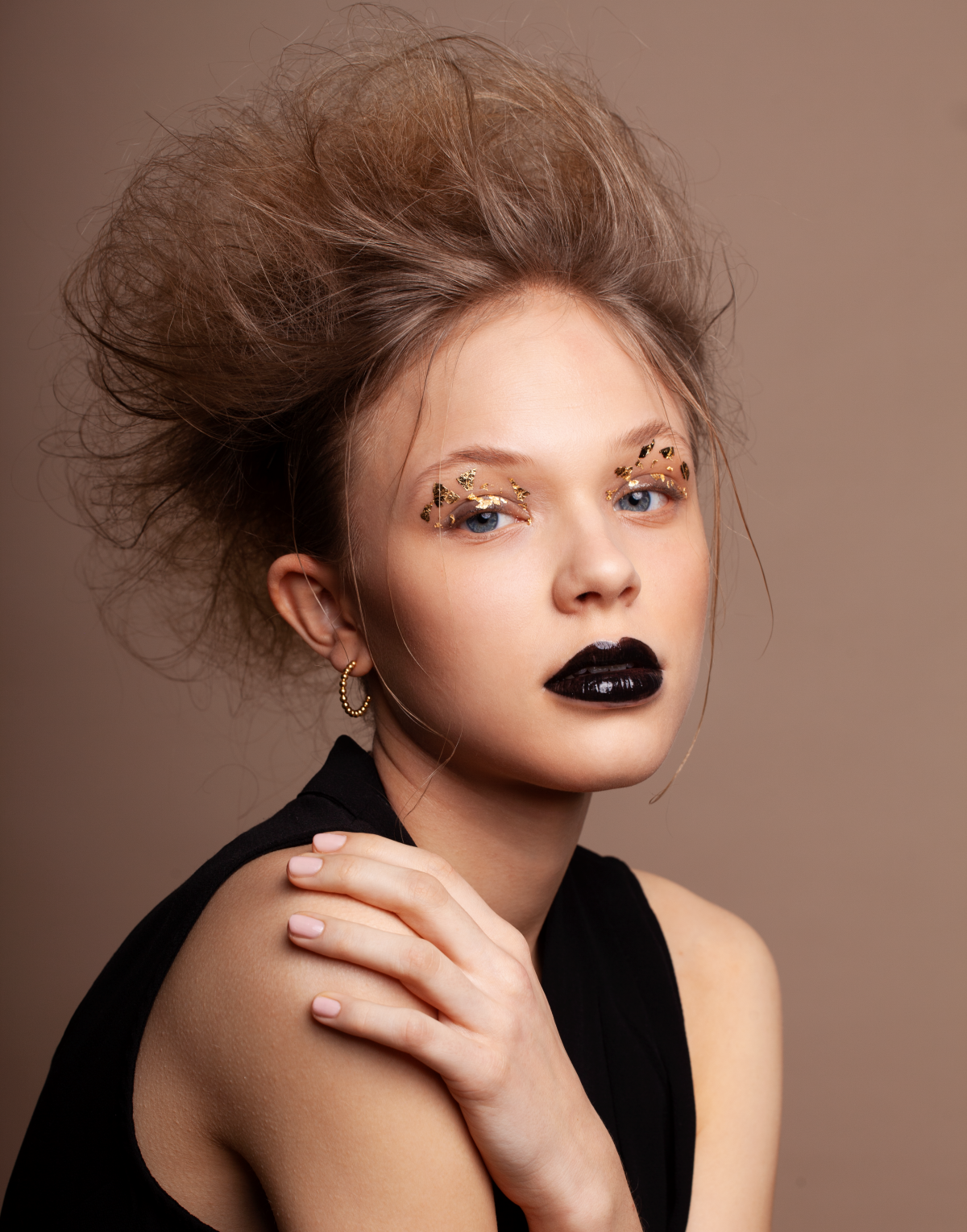 Make-up Look mit Glitzer