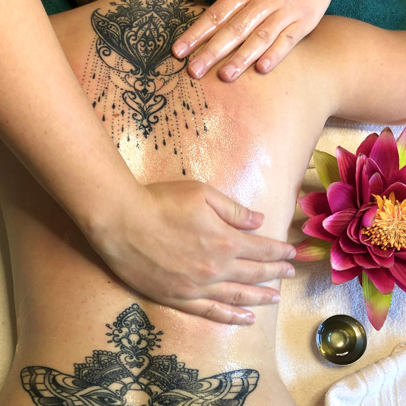 Ganzkörpermassage im Praxistraining